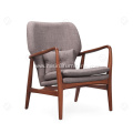 Wood frame living room arm single chairs